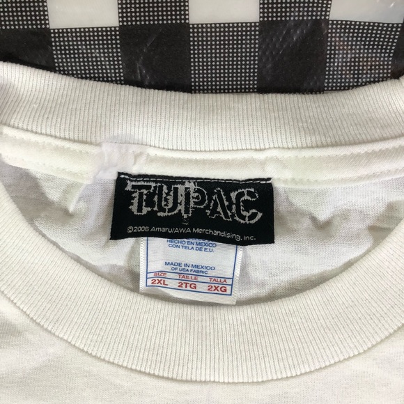 Tupac 2pac Official Thug Life Rhinestones T Shirt - Picture 8 of 8